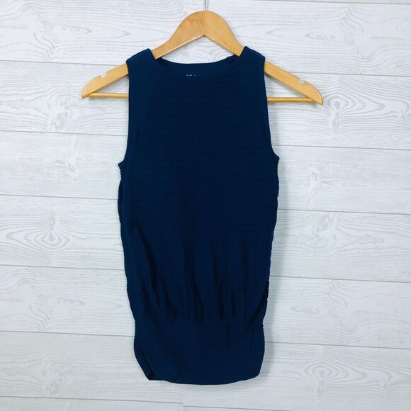 Athleta Derek Lam 10C Collab Womens Built-In Bra Tank Top Blue Compression Small - Picture 1 of 5